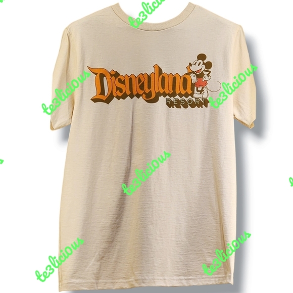 DISNEYLAND RETRO MICKEY CREAM T-SHIRT - Picture 1 of 2